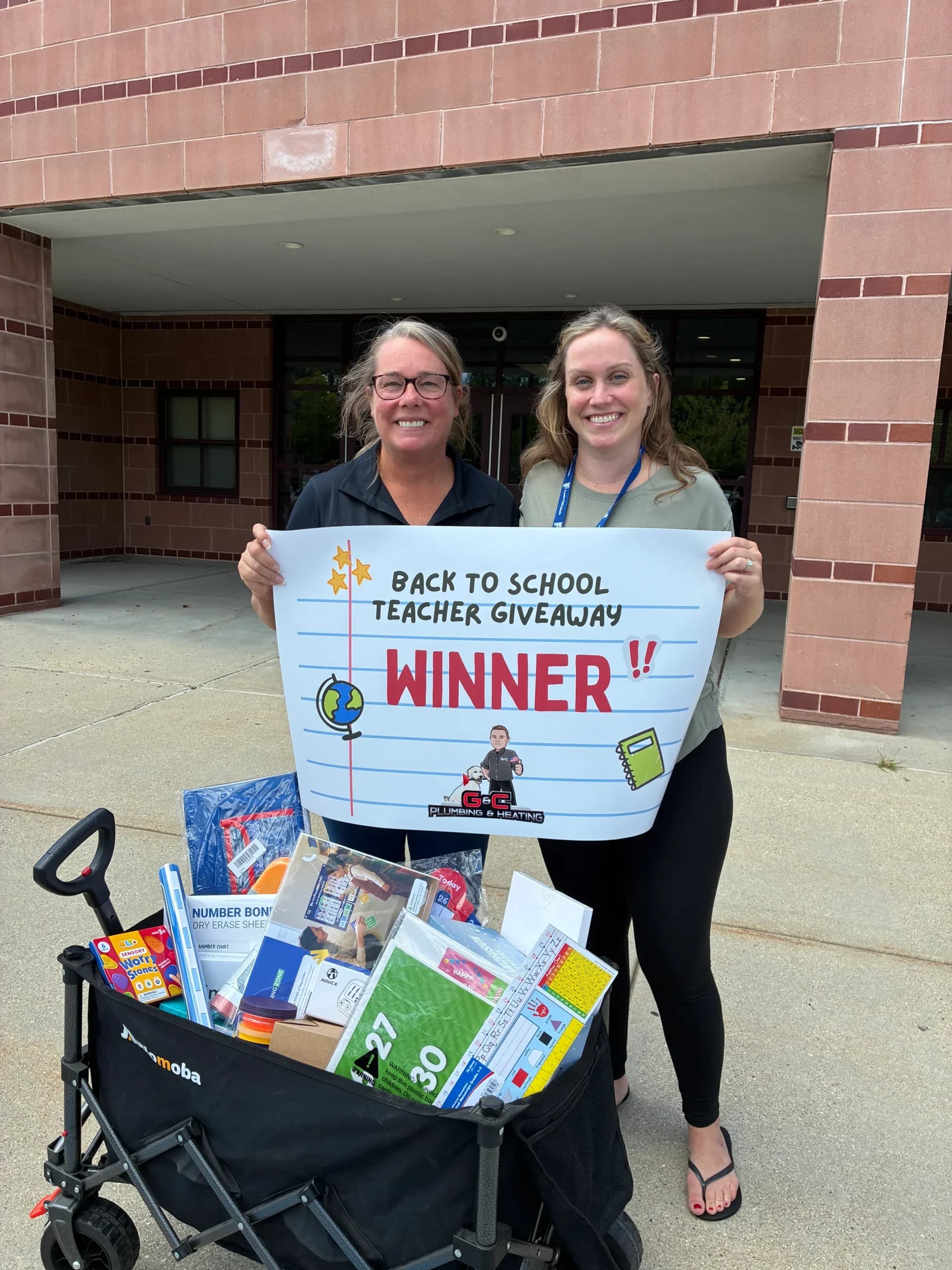 Back to school giveaway winner