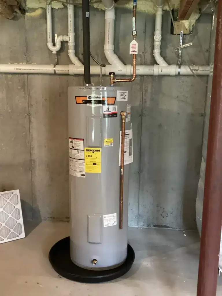 Tank water heater installation in Bellingham