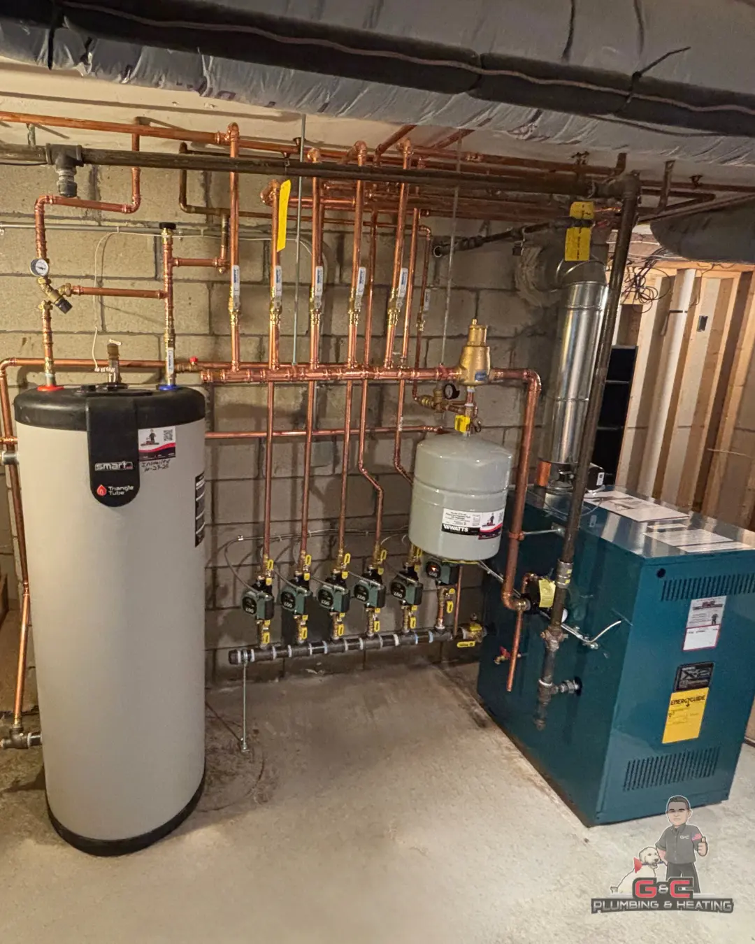 installation of boiler