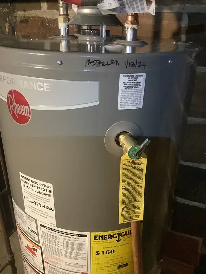 water heater in Franklin, MA