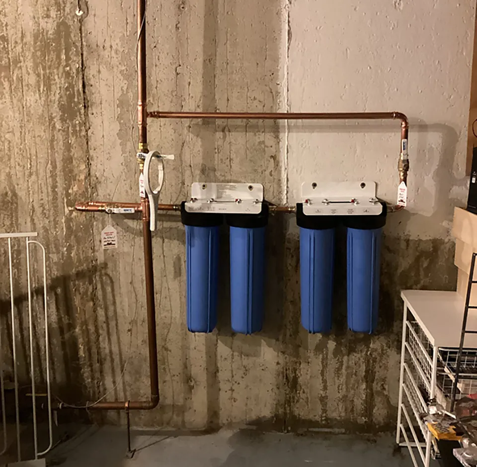 water filter in residential home