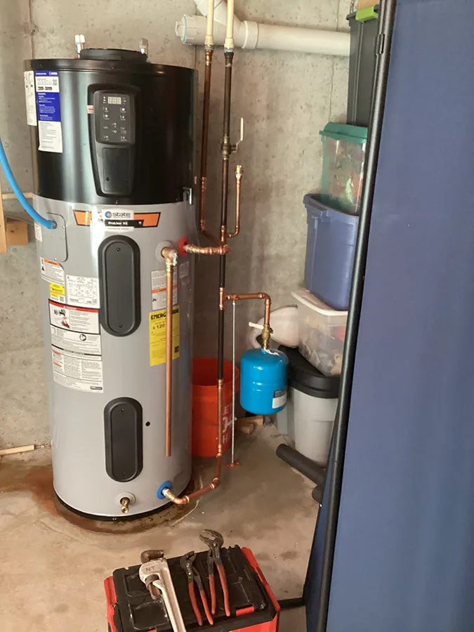 Water heater in Franklin, MA.